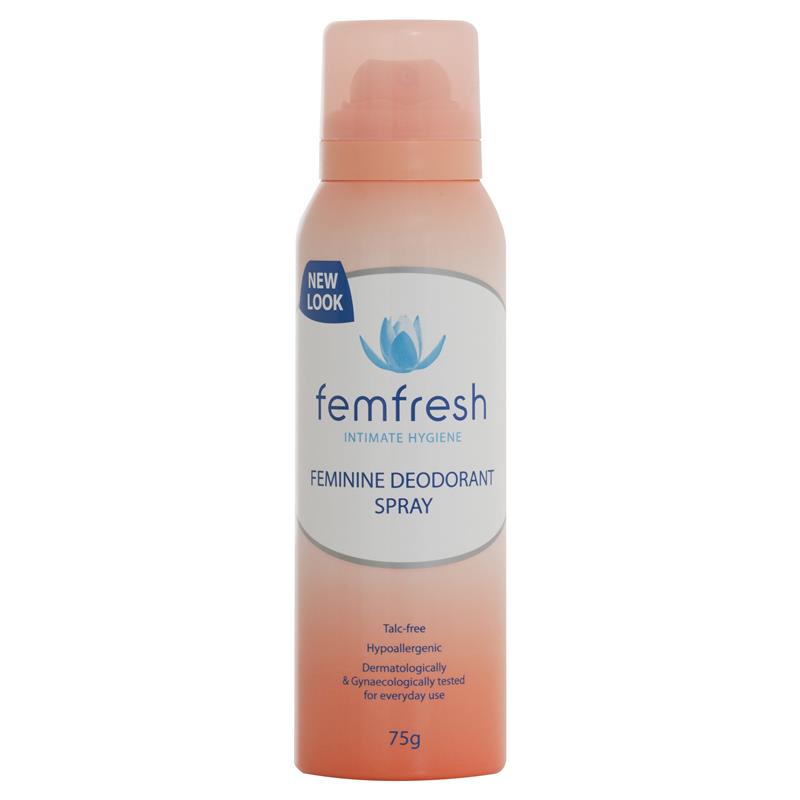 Femfresh Deodorant Spray 75g Front View