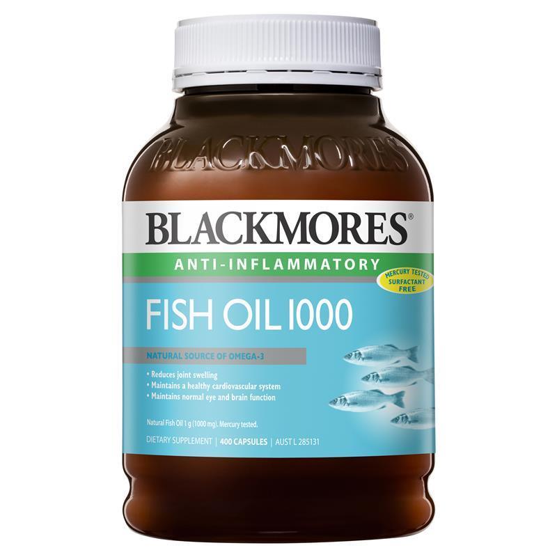 Blackmores Fish Oil 1000mg 400 Capsules Front View