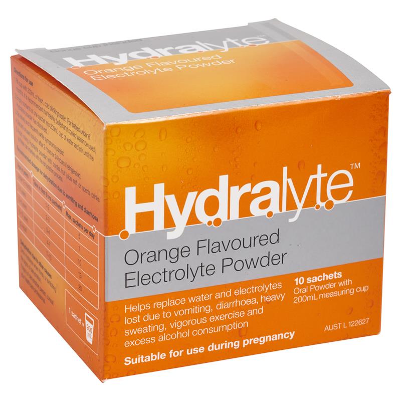 Hydralyte Powder Orange 5G X 10 Display View