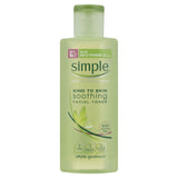 Simple Kind To Skin Facial Toner Soothing 200ml Front View