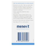 Menevit Male Fertility Supplement Capsules 30 pack (30 days) Back View