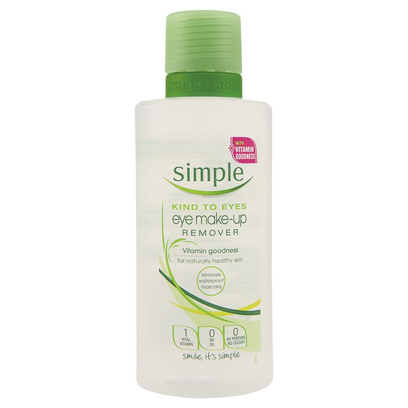 Simple Kind To Eyes Make-Up Remover Conditioning Eye 125ml Front View