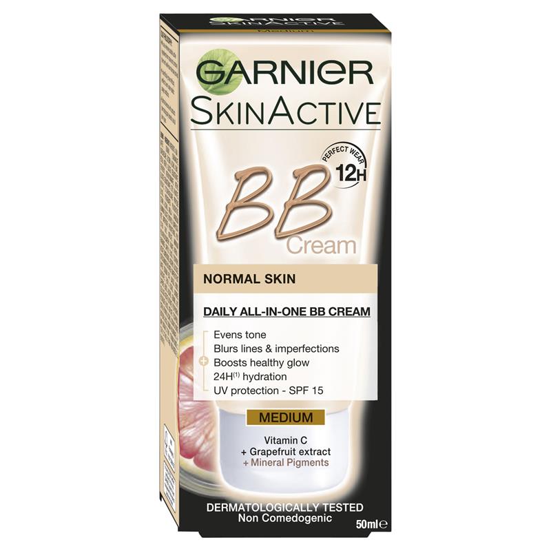Garnier Miracle Skin Perfector Daily All-in-One Moisturiser Medium SPF15 50mL Front View