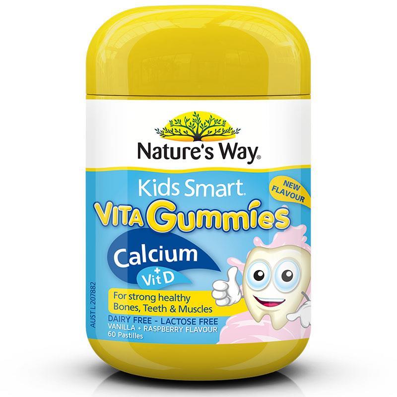 Nature's Way Kids Smart Vita Gummies Calcium 60 Pastilles Front View