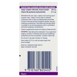 Elevit Morning Sickness Relief Tablets 30 pack (30 days) Back View