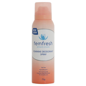 Femfresh Deodorant Spray 75g Front View