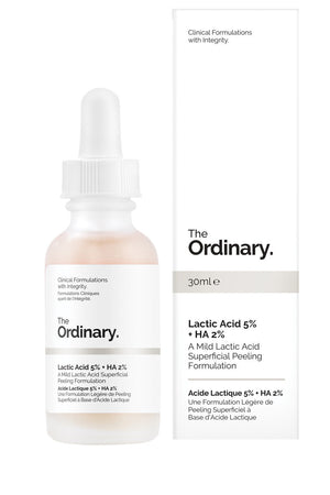 The Ordinary Lactic Acid 5% + HA 2% Front View