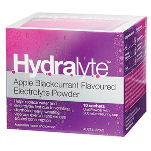 Hydralyte Powder Apple Blackcurrant 5g X 10 Front View