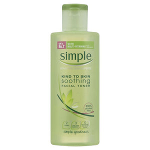Simple Kind To Skin Facial Toner Soothing 200ml Front View
