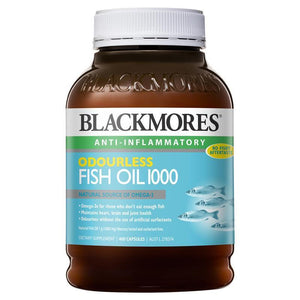Blackmores Odourless Fish Oil 1000mg 400 Capsules Front View