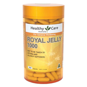 Healthy Care Royal Jelly 1000 365 Capsules Front View