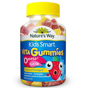 Nature's Way Kids Smart Vita Gummies Omega 3 Fish Oil 60 Front View