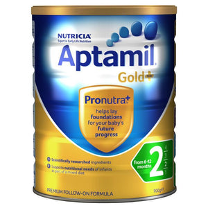 Aptamil Gold+ 2 Follow-On Formula 6-12 Months 900g Front View