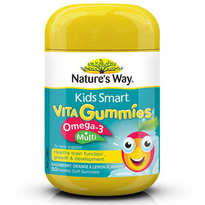 Nature's Way Kids Smart Vita Gummies Multi + Omega 50 Pastilles Front View