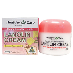 Healthy Care Lanolin Cream With Evening Primrose Oil 100g Display View