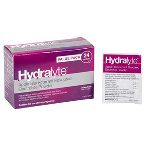 Hydralyte Apple Blackcurrant Sachets 4.9g x 24 Display View 2