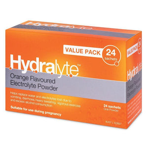Hydralyte Orange Sachets Value Pack 4.9g x 24 Display View
