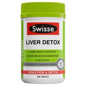 Swisse Ultiboost Liver Detox 200 Tablets Front View