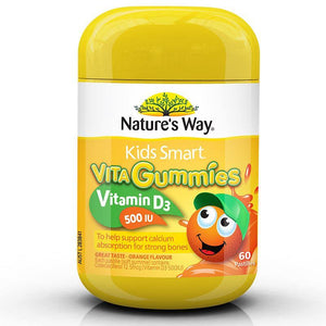 Nature's Way Kids Smart Vita Gummies Vitamin D 500IU 60 Gummies Front View
